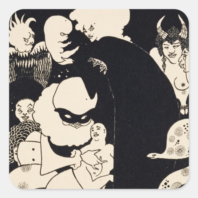 Lucian's Strange Creatures, illustration from 'Luc Square Sticker (Front)