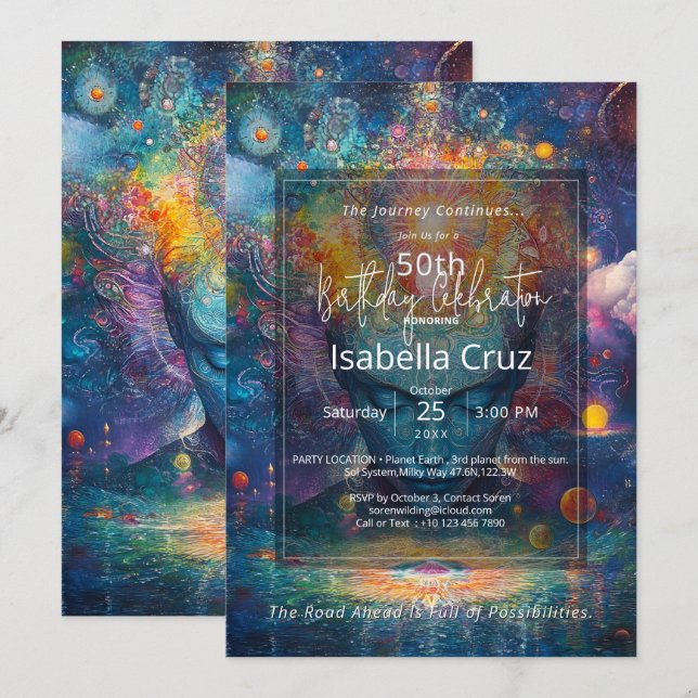 Lucid Dreaming | Visionary Design Invitation (Front/Back)
