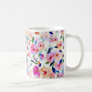 Lucid Flowers Floral Vibrant Botanical Colourful Coffee Mug