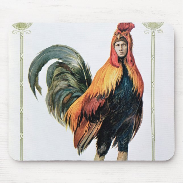 Lucien Guitry  in 'Chantecler' Mouse Pad (Front)