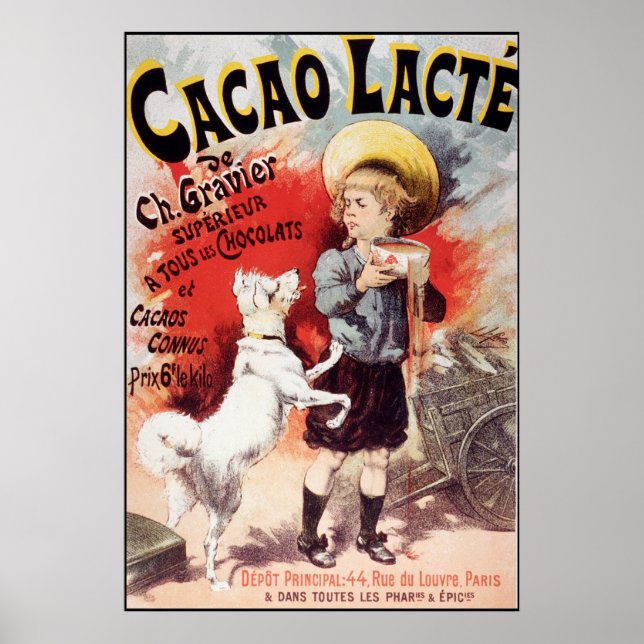 Lucien Lefevre Cacao Lacte Poster (Front)