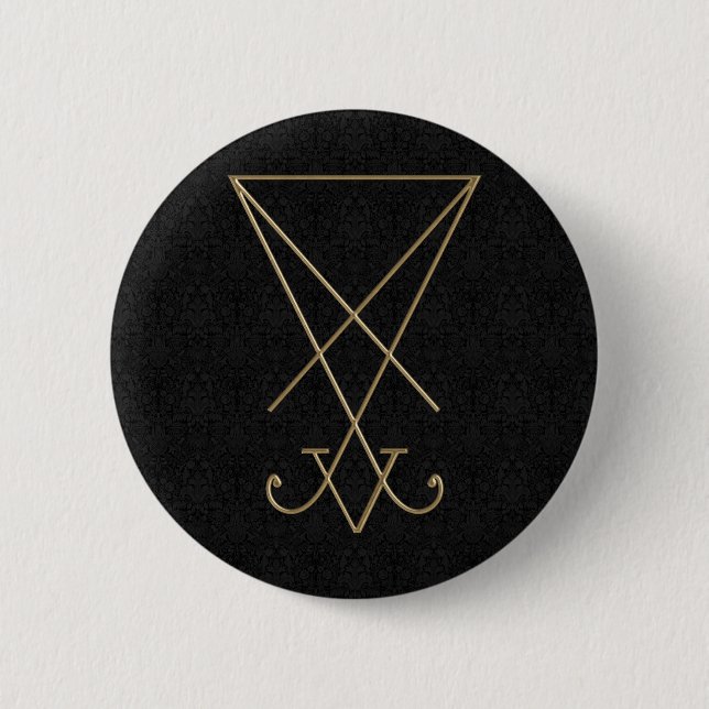 Lucifer Alchemy Sigil Gothic Art 6 Cm Round Badge (Front)