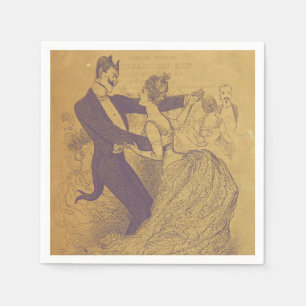 Lucifer Dancing With a Lady Napkin