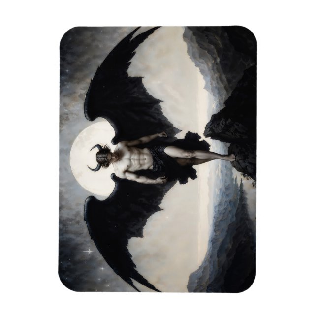 Lucifer Dark Fantasy Magnet (Vertical)