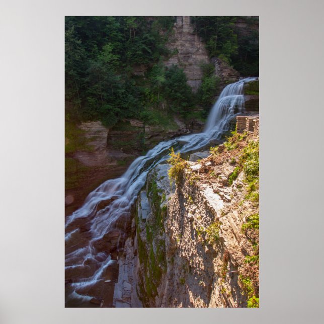 Lucifer Falls, Robert H Treman State Park, NY Poster (Front)