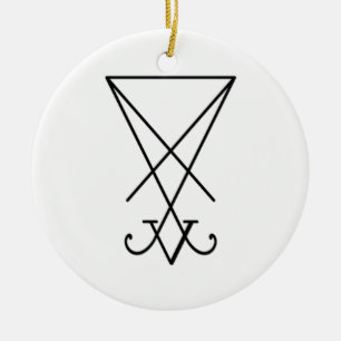 Lucifer Sigil Lamen (ornament base) Ceramic Ornament