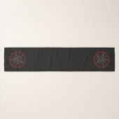 Lucifer Stars Gothic Occult Scarf (Front (Horizontal))