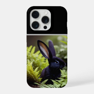 Lucifer the Black Bunny: A Dark Bundle of Mischief iPhone 15 Pro Case