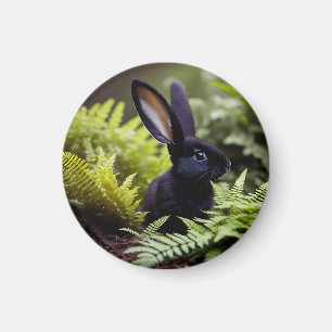 Lucifer the Black Bunny: A Dark Bundle of Mischief Magnet