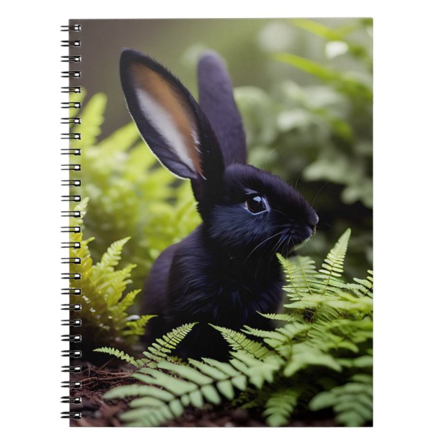 Lucifer the Black Bunny: A Dark Bundle of Mischief Notebook (Front)