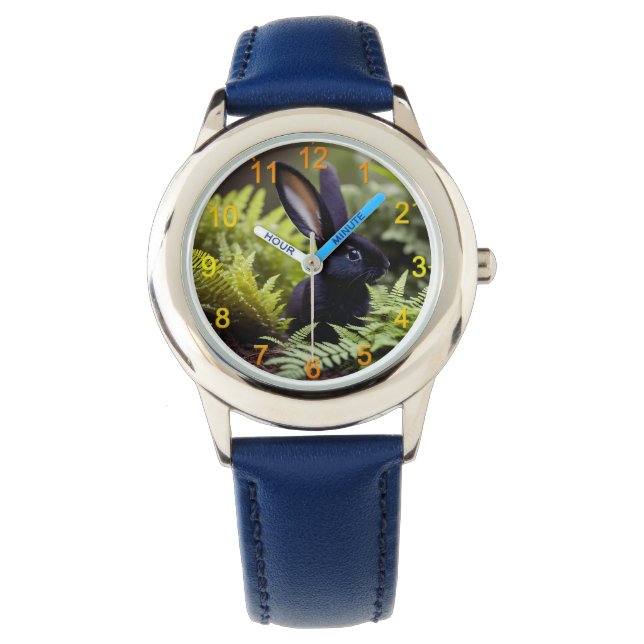 Lucifer the Black Bunny: A Dark Bundle of Mischief Watch (Front)