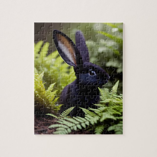 Lucifer the Black Bunny: A Dark Mischief Bundle Jigsaw Puzzle (Vertical)