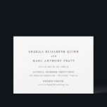 Lucilla Elegant Modern Wedding Save The Date<br><div class="desc">Modern wedding save the date featuring a simple yet elegant design with your event details in classic serif fonts.</div>