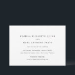 Lucilla Elegant Modern Wedding Save The Date<br><div class="desc">Modern wedding save the date featuring a simple yet elegant design with your event details in classic serif fonts.</div>