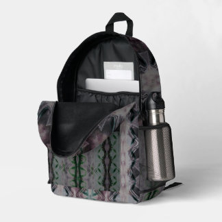 lucina dark purple printed backpack