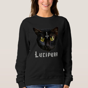 Lucipurr Satanic Cat Antichrist Baphomet 666 Sweatshirt