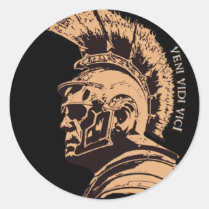 Lucius, a famous Roman Centurion Classic Round Sticker