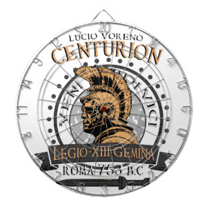 Lucius Voreno, a famous Roman Centurion Dartboard