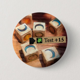 Luck 6 Cm Round Badge