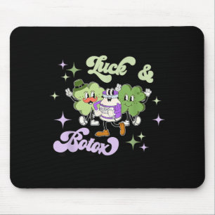 Luck And Botox Funny Shamrock Nurse Injector St Mouse Pad