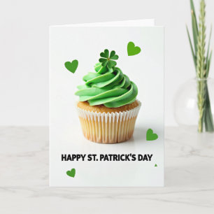 Luck And Cupcake St Patricks Day Card