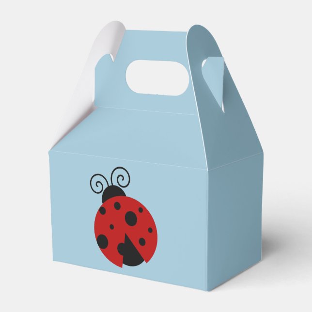 Luck be a Ladybug Cute Cartoon Insect Design Favour Box (Front Side)