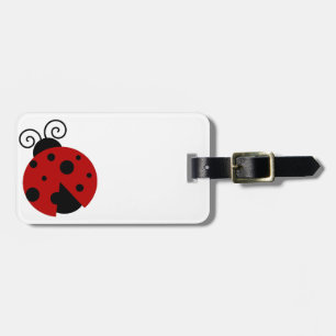 Luck be a Ladybug Cute Cartoon Insect Design Luggage Tag