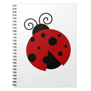 Luck be a Ladybug Cute Cartoon Insect Design Notebook