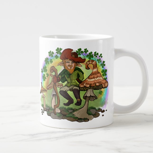 Luck be with Yee! Leprechaun mug (Right)