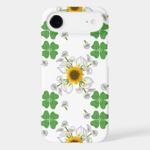 Luck clover  Clover with sunflower and Calla lily