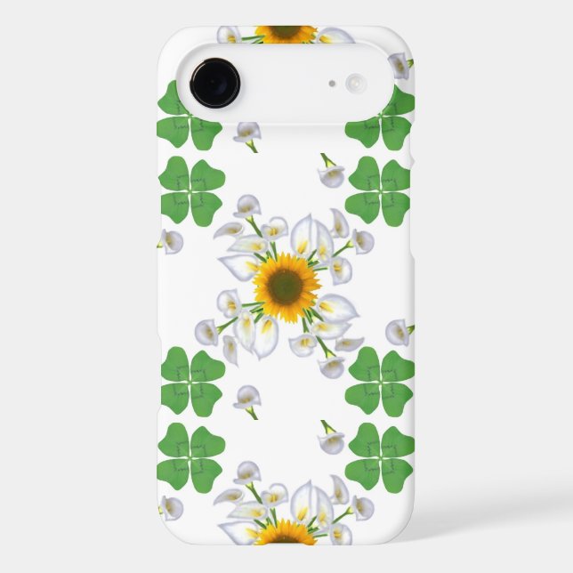 Luck clover  Clover with sunflower and Calla lily (Back)