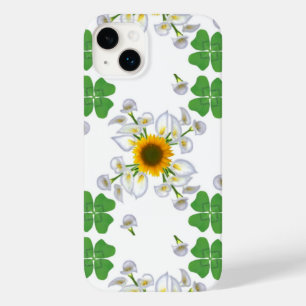 Luck Clover with Sunflower and Calla Lily Case-Mate iPhone 14 Plus Case