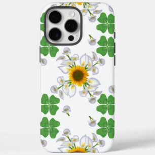 Luck Clover with Sunflower and Calla Lily iPhone 16 Pro Max Case