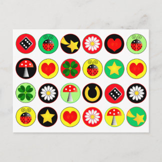 LUCK DOTS POSTCARD