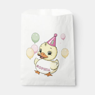 Luck Duck 1st Birthday Party Duckie Paper cup Favour Bag