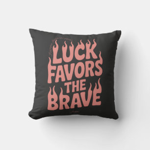 Luck Favours The Brave Long Sleeve T-Shirt Cushion