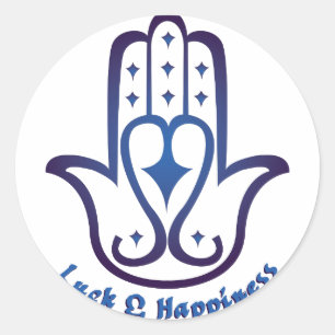 Luck & Happiness Classic Round Sticker