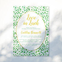 Luck in Love Green St. Patrick's Day Bridal Shower