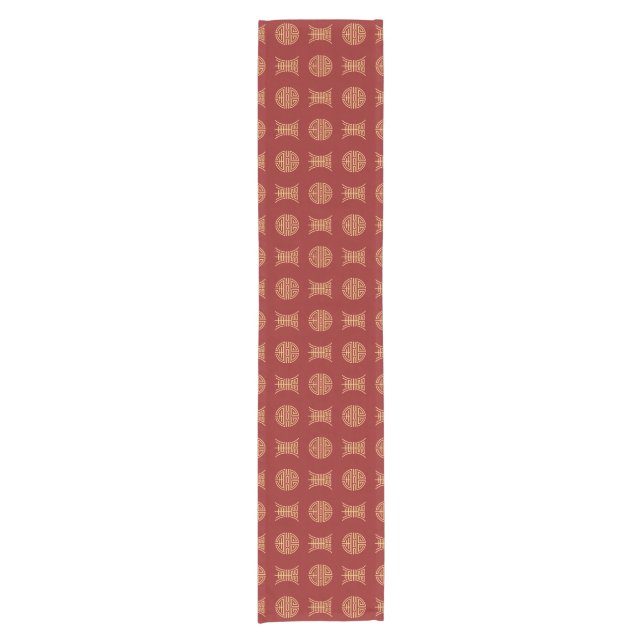 Luck & Longevity Short Table Runner (Front)