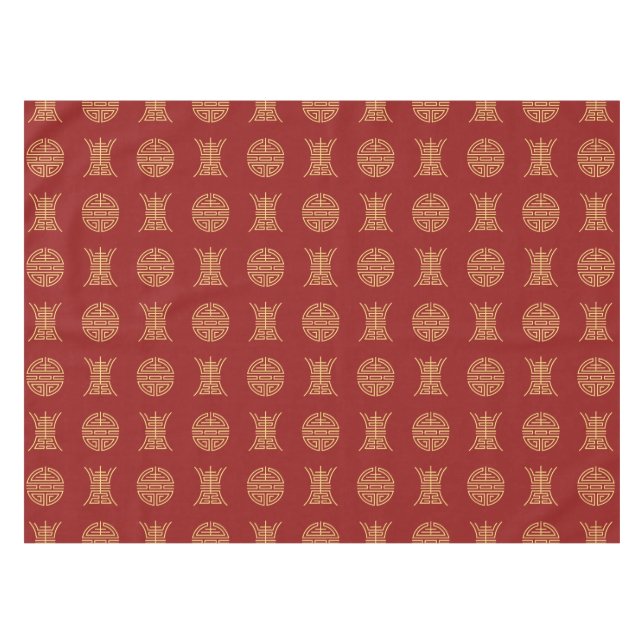Luck & Longevity Tablecloth (Front (Horizontal))