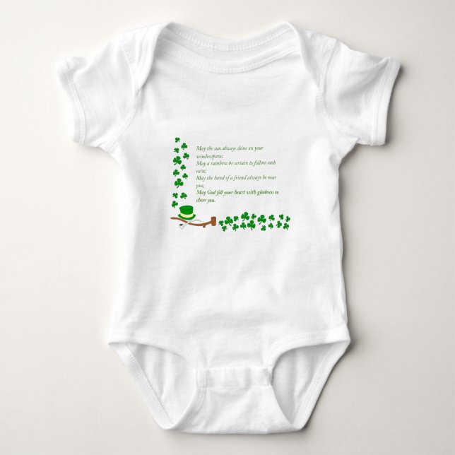 Luck o' the Irish Baby Bodysuit (Front)