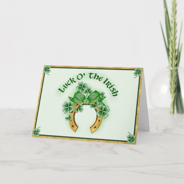 Luck O' The Irish Card (Front)