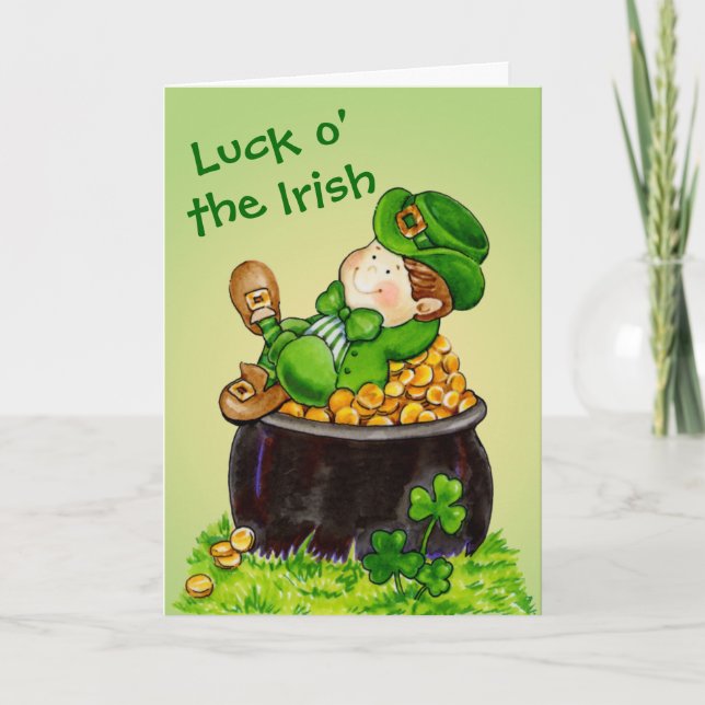 Luck o' the Irish Card (Front)