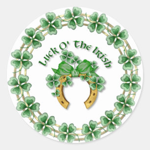 Luck O' The Irish Classic Round Sticker