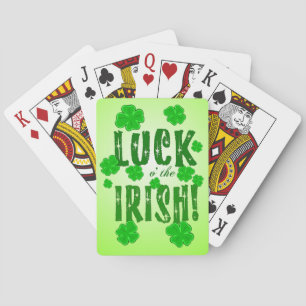 Luck o the Irish Lucky Four Leaf Clovers Cards