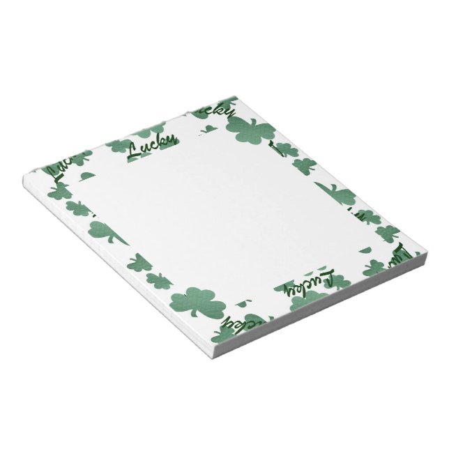 Luck O' the Irish Notepad (Angled)