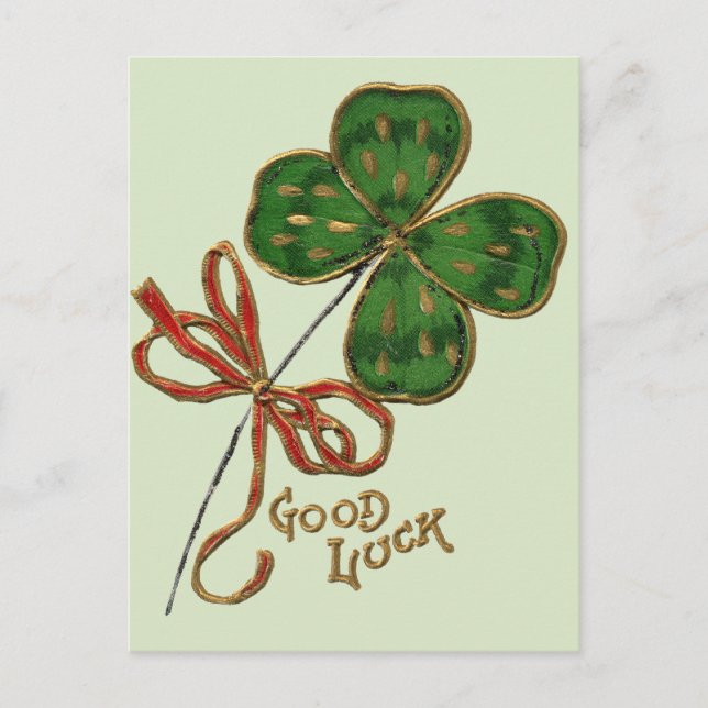 Luck O the Irish St. Patrick's Day Postcard (Front)