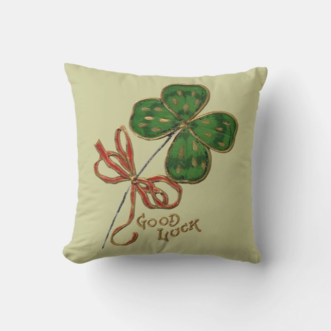 Luck O The Irish St. Patrick's Pillow (Front)