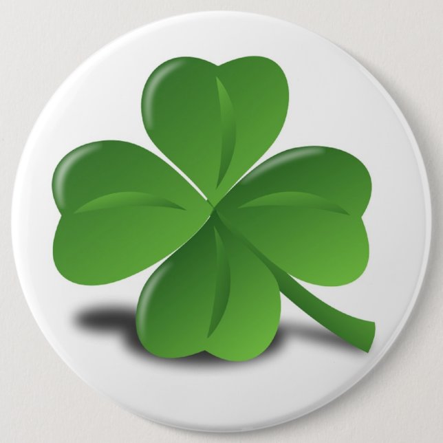 LUCK OF THE IRISH 6 CM ROUND BADGE (Front)