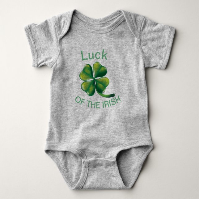 Luck of the Irish Baby! Baby Bodysuit (Front)